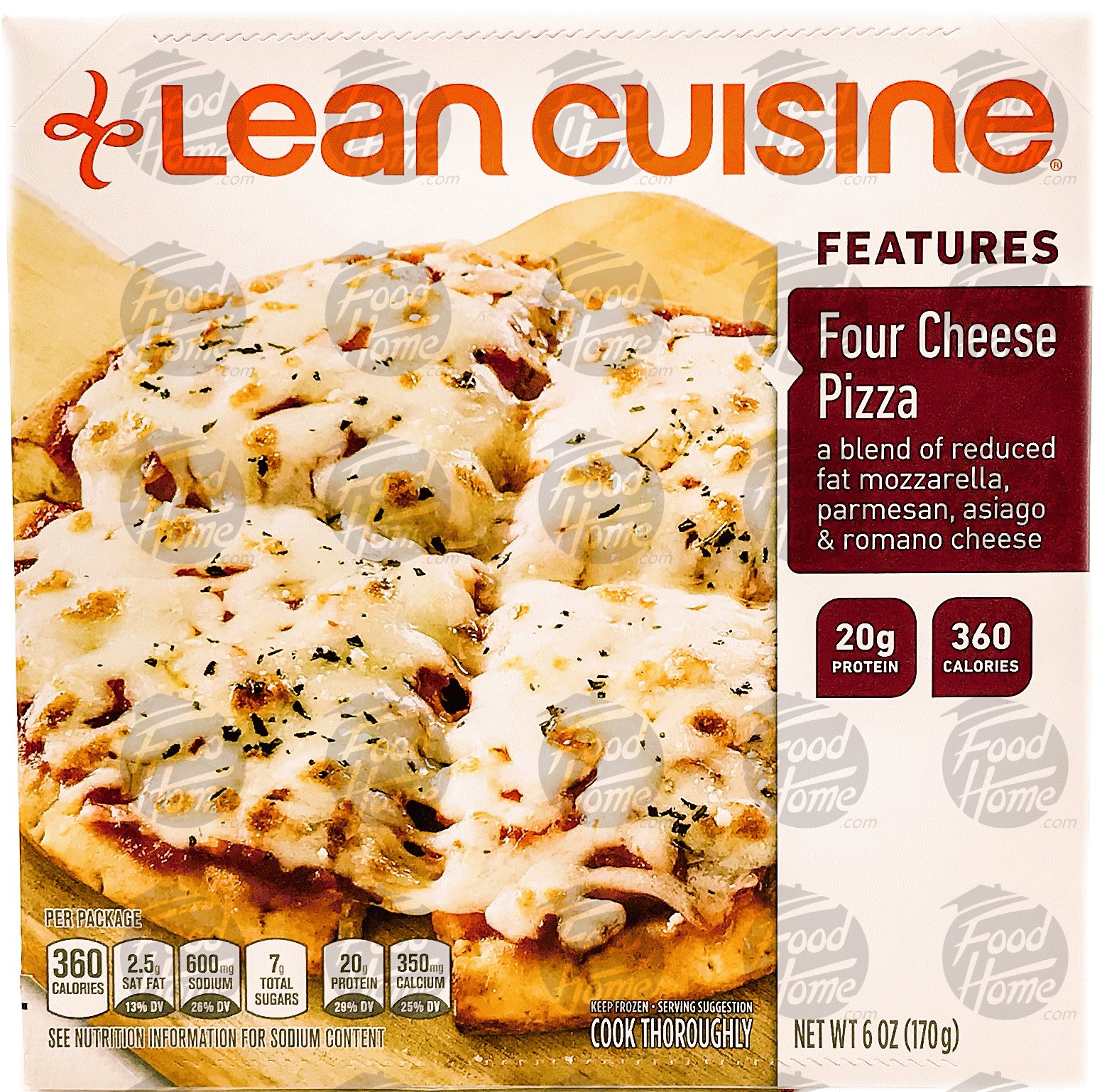 Stouffer's Lean Cuisine craveables; four cheese pizza, mozzarella, parmesan, asiago & romano cheeses Full-Size Picture